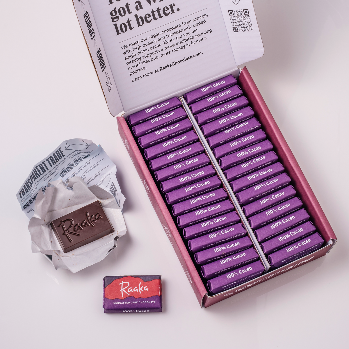 Mini Doses Box of 30 - 100% Cacao